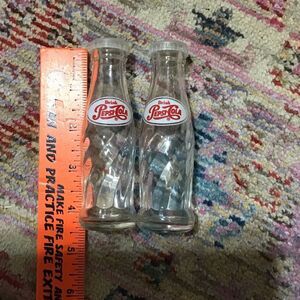 Vantage Pepsi Cola, salt, and pepper shakers